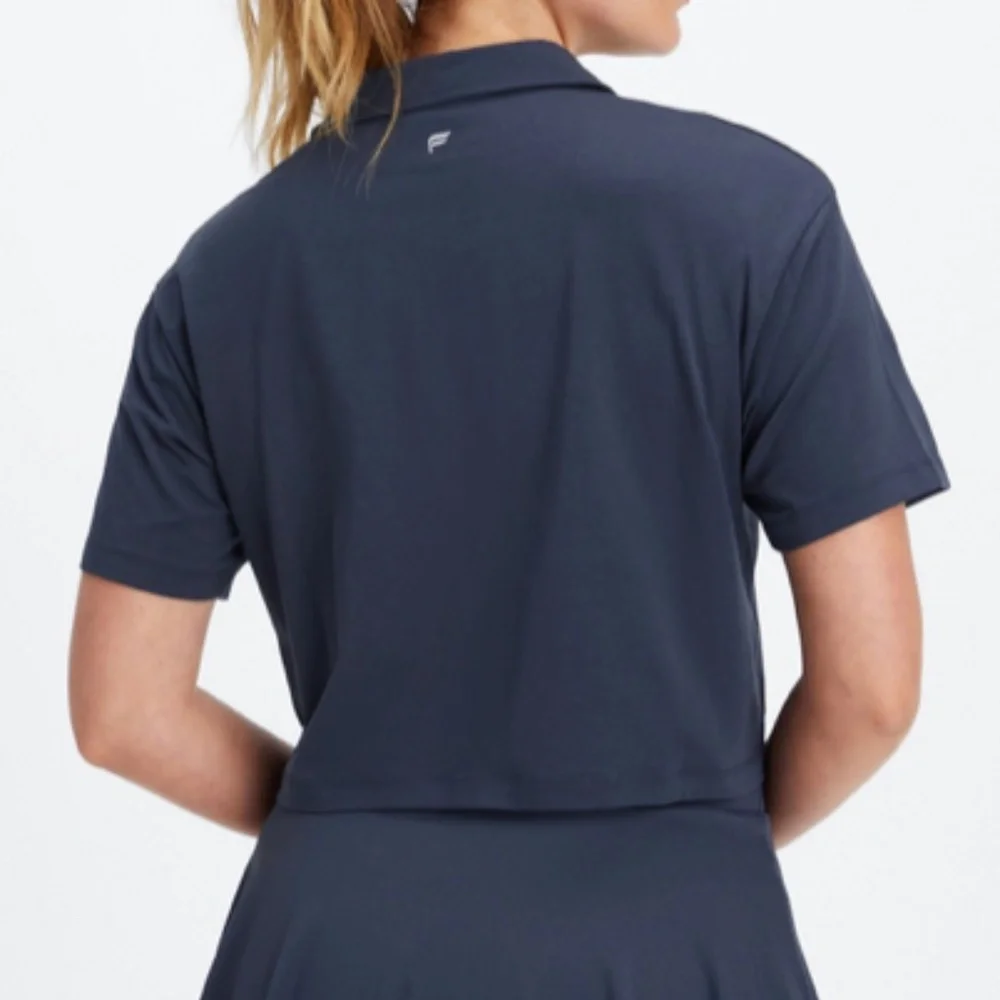 Fabletics Boxy Short Sleeve Polo Shirt - Picture 3 of 12